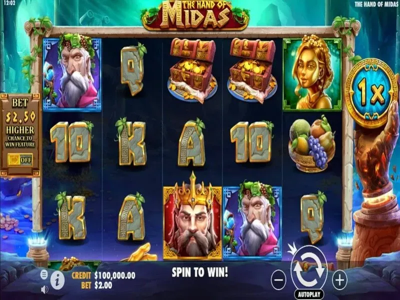 The Hand of Midas — banner principal en VOdds Casino